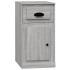 Armario auxiliar y cajón madera contrachapada gris 40x50x75