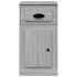 Armario auxiliar y cajón madera contrachapada gris 40x50x75