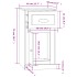Armario auxiliar y cajón madera contrachapada gris 40x50x75