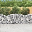 Cesta de gaviones forma arco hierro galvanizado 200x30x80/100cm