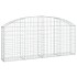 Cesta de gaviones forma arco hierro galvanizado