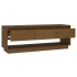 Mueble de TV madera maciza de pino marrón miel 110,5x34x40