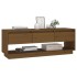 Mueble de TV madera maciza de pino marrón miel 110,5x34x40