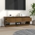 Mueble de TV madera maciza de pino marrón miel 110,5x34x40