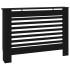 Cubierta para radiador MDF negro 112x19x81,5