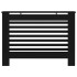 Cubierta para radiador MDF negro 112x19x81,5