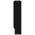 Cubierta para radiador MDF negro 112x19x81,5