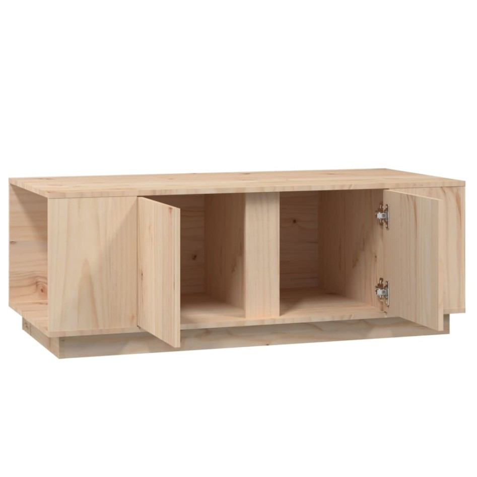 Mesa de centro de madera maciza de pino 110x50x40