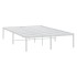 Estructura de cama de metal blanca 120x190