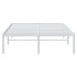 Estructura de cama de metal blanca 120x190