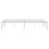 Estructura de cama de metal blanca 120x190
