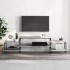 Mueble para TV madera contrachapada gris Sonoma 197x35x52