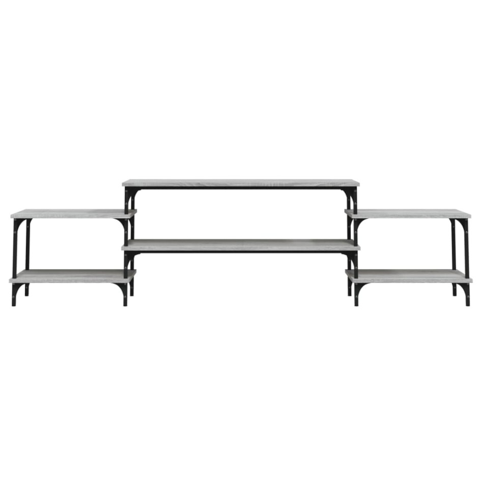 Mueble para TV madera contrachapada gris Sonoma 197x35x52