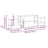 Mueble para TV madera contrachapada gris Sonoma 197x35x52