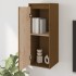 Armario de pared 2 uds madera de pino marrón miel 30x30x80