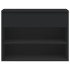 Banco zapatero de madera de ingeniería negro 60x30x45