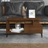 Mesa de centro madera contrachapada roble marrón 90x49x45