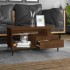 Mesa de centro madera contrachapada roble marrón 90x49x45