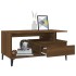 Mesa de centro madera contrachapada roble marrón 90x49x45