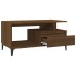 Mesa de centro madera contrachapada roble marrón 90x49x45
