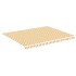 Tela de repuesto para toldo amarillo y blanco 4,5x3,5