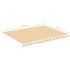 Tela de repuesto para toldo amarillo y blanco 4,5x3,5