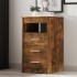 Cajonera de madera contrachapada color roble ahumado