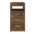 Cajonera de madera contrachapada color roble ahumado