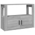 Aparador de madera contrachapada gris Sonoma 80x30x60