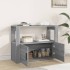 Aparador de madera contrachapada gris Sonoma 80x30x60