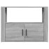 Aparador de madera contrachapada gris Sonoma 80x30x60
