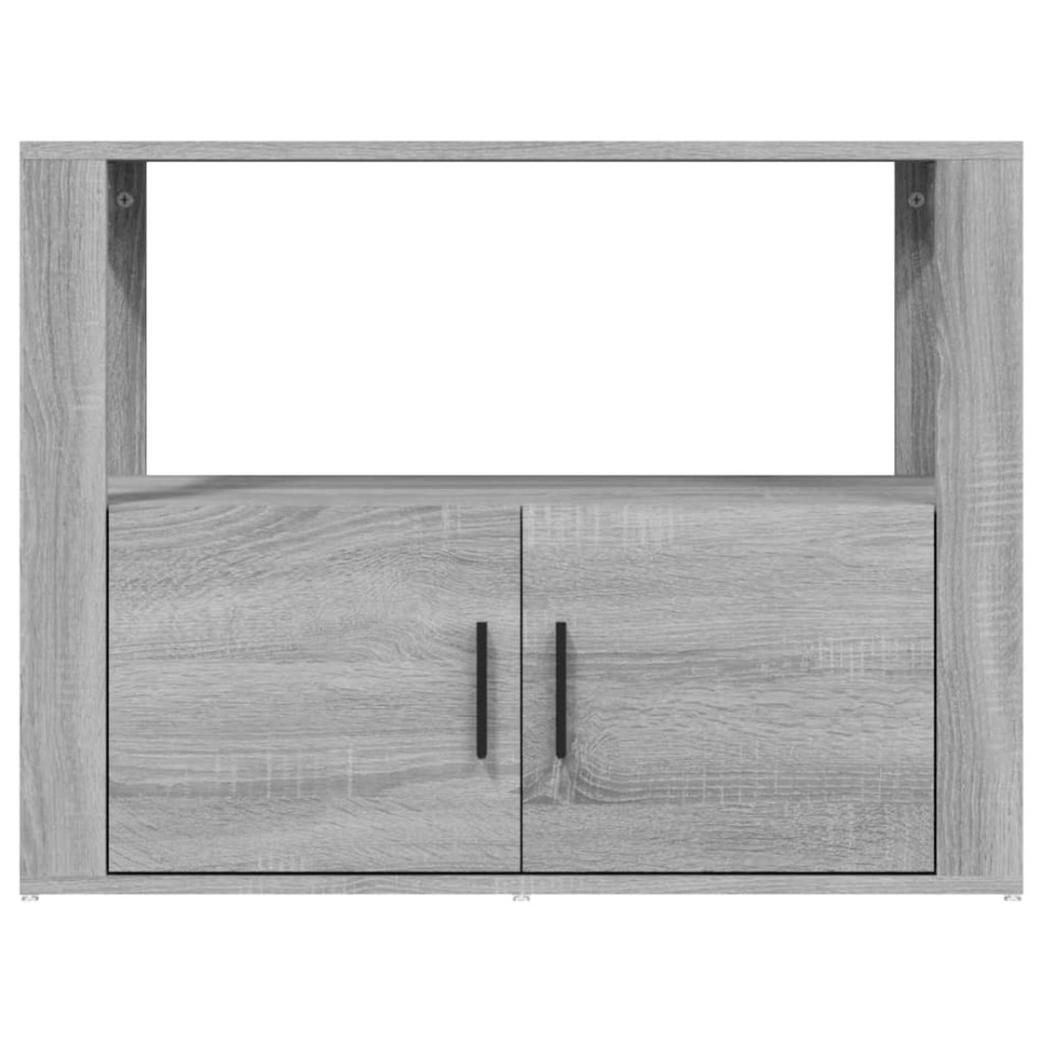 Aparador de madera contrachapada gris Sonoma 80x30x60
