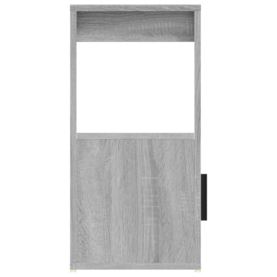 Aparador de madera contrachapada gris Sonoma 80x30x60
