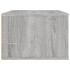 Mueble TV colgante madera contrachapada gris Sonoma 80x36x25