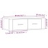 Mueble TV colgante madera contrachapada gris Sonoma 80x36x25
