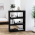 Estantería/divisor de espacios madera pino negro 80x30x103,5