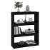 Estantería/divisor de espacios madera pino negro 80x30x103,5