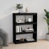 Estantería/divisor de espacios madera pino negro 80x30x103,5