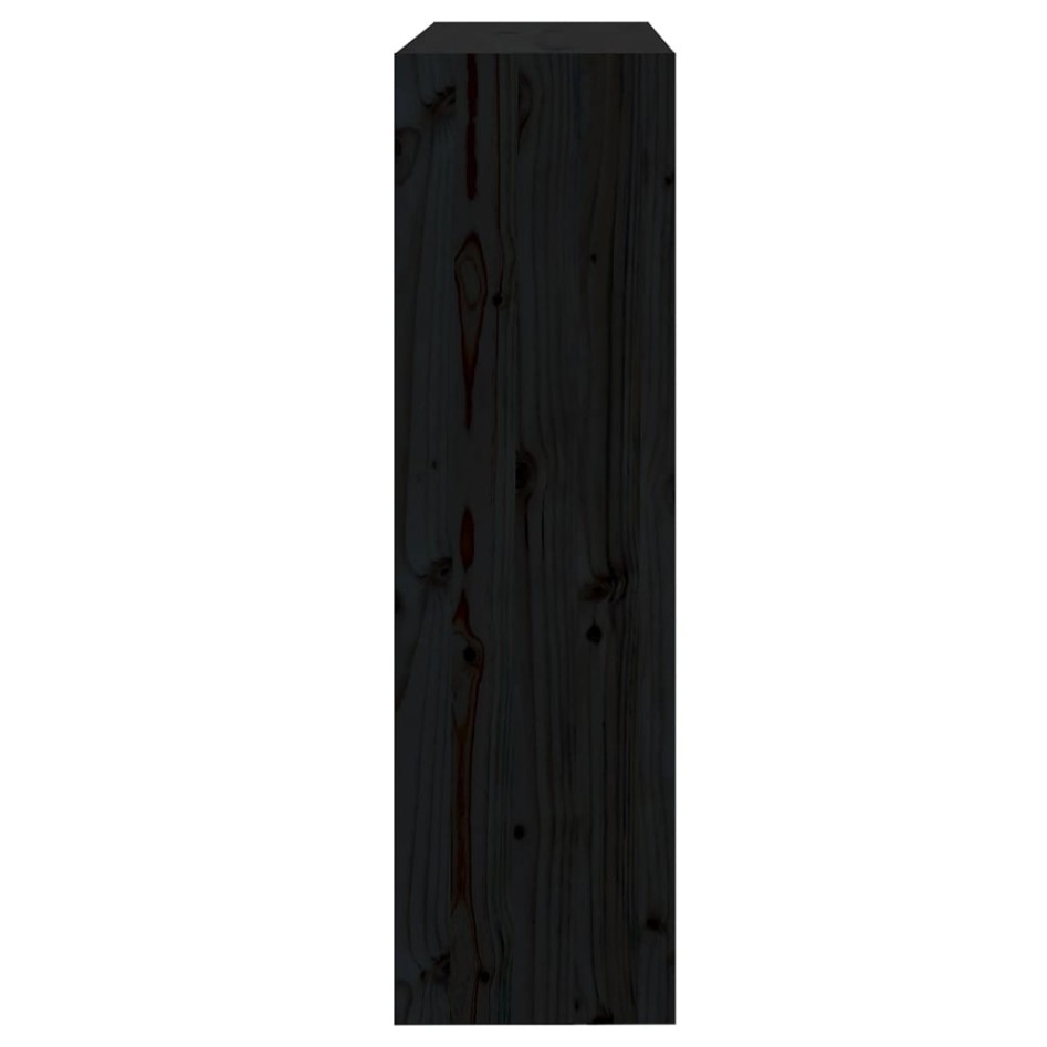 Estantería/divisor de espacios madera pino negro 80x30x103,5