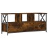 Mueble TV hierro madera contrachapada roble ahumado
