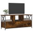 Mueble TV hierro madera contrachapada roble ahumado