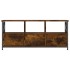 Mueble TV hierro madera contrachapada roble ahumado