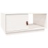Mesa de centro de madera maciza de pino blanco 80x50x35,5