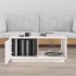Mesa de centro de madera maciza de pino blanco 80x50x35,5