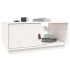 Mesa de centro de madera maciza de pino blanco 80x50x35,5
