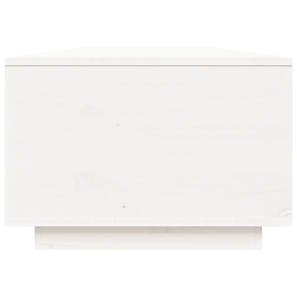 Mesa de centro de madera maciza de pino blanco 80x50x35,5