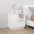 Mesita de noche madera maciza de pino blanco 50x34x50