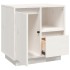 Mesita de noche madera maciza de pino blanco 50x34x50