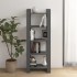 Estantería/divisor de espacios madera maciza gris 60x35x160