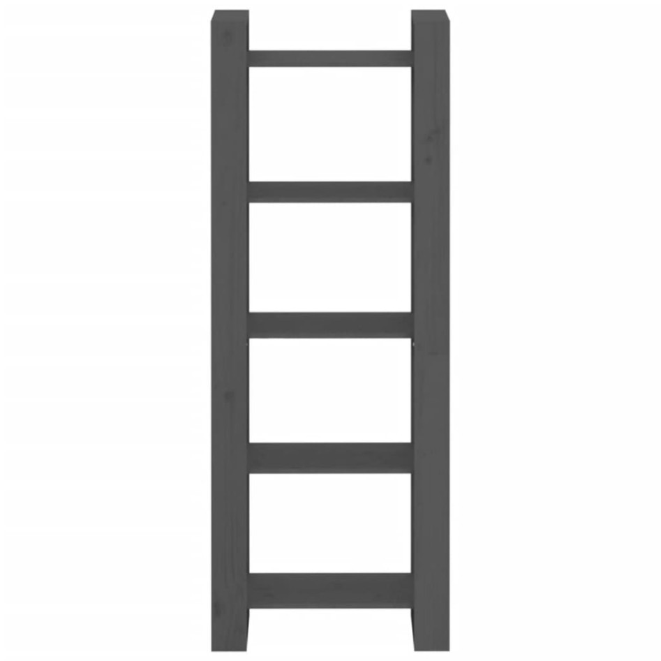 Estantería/divisor de espacios madera maciza gris 60x35x160